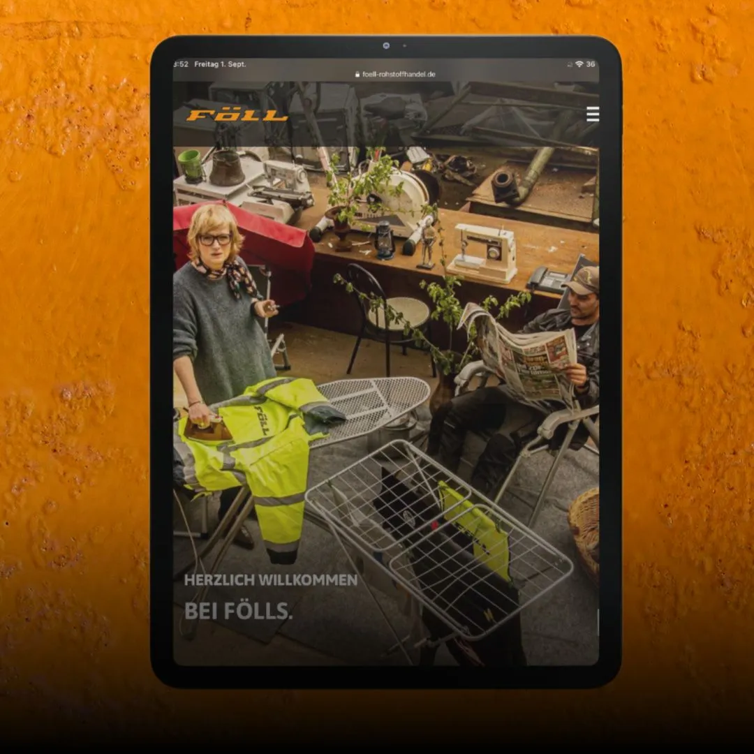 Website Entwicklung für Föll Rohstoffhandel von der Full Service Agentur greiterundcie. 